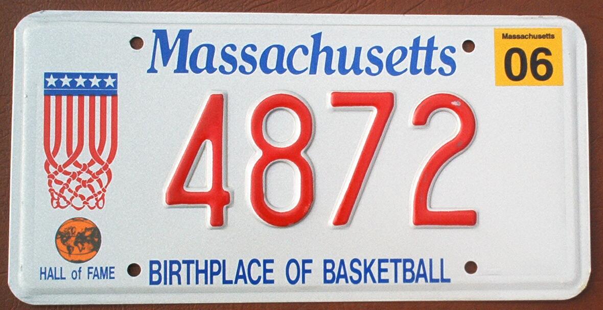 Massachusetts License Plates